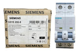 Disjuntor 2p 6a 60ka Curva D 5sy8206-8 Siemens
