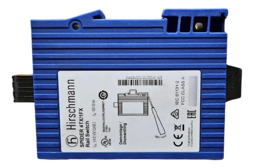 Switch Hirschmann Spider 4tx/1fx 943.221.001 Novo!
