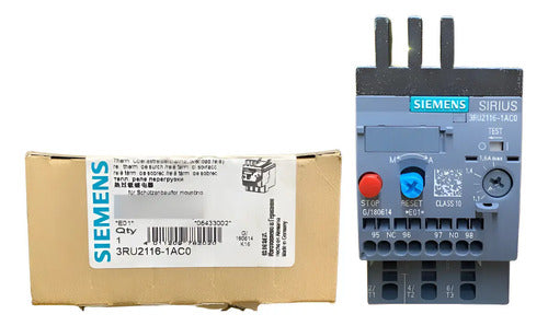 Relé Termico De Sobrecarga 3ru2116-1ac0 1,1-1,6a Siemens