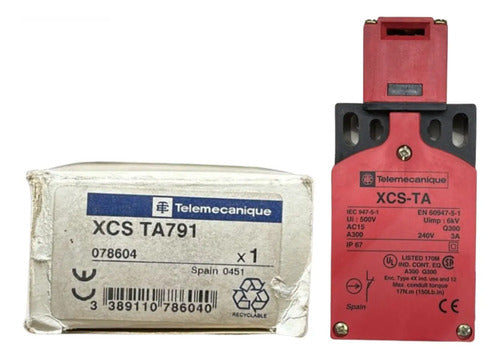 Chave Fim Curso De Segurança Xcsta791 Telemecanique