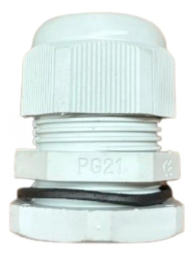 Kit Com 12 Peças: Prensa Cabo S804ci Cinza Pg21 Steck