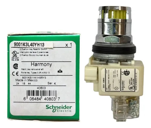 Botão 30mm Metálico Amarelo 9001k3l40yh13 Schneider Amarelo