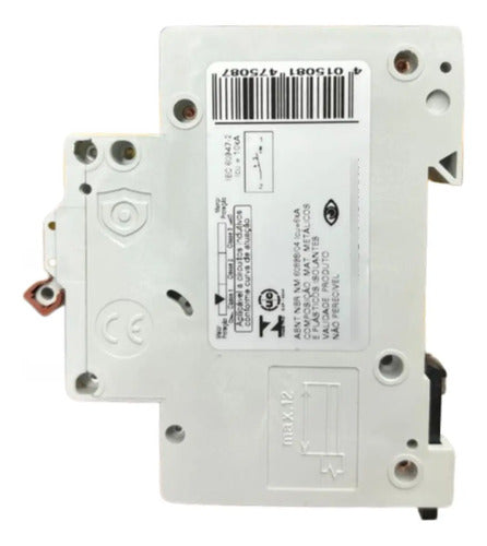 Kit Com 2: Disjuntor Unipolar Faz6-c4/1-sa 4a 6ka Eaton 6ka