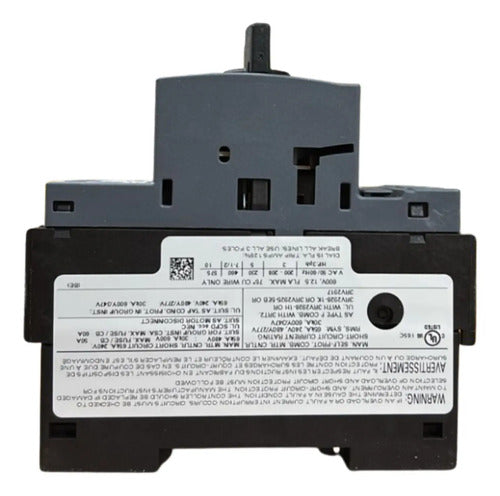 Disjuntor Motor 3rv2011-1ka10 9,0-12,5a Siemens - 50/60hz