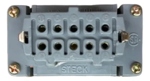 Kit C/ 2 Peças: Miolo Femea 10p Smb-10 Steck Cinza