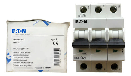 Disjuntor Tripolar Bfaz4-c6/3 6a Eaton