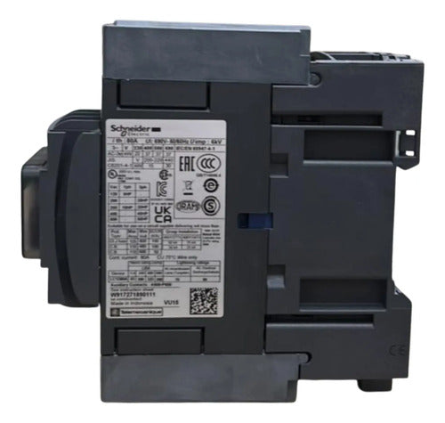 Contator 3p 80a 1na + 1nf 120v Lc1d80ag7 Schneider 120v