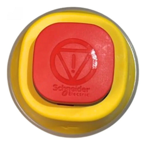Cabeçote Botão De Parada De Emergência Zb5as84w00 Schneider Vermeho -