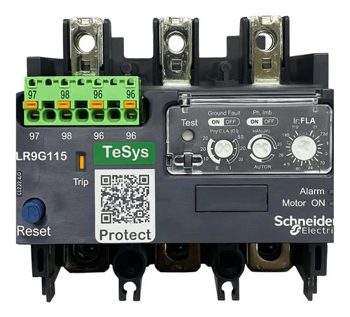 Kit Com 2: Relé De Sobrecarga 28-115a Lr9g115 Schneider -