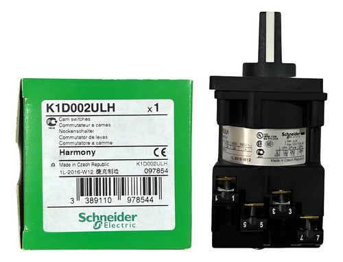 Comutador Rotativo 2 Polos K1d002ulh Schneider Preto -