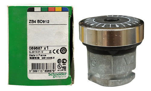 Cabeçote C/ Base De Fixação Metálica Zb4bd912 Schneider Preto -