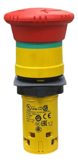 Botão Emergência Vermelho 22mm Plástico Xb7ns8442 Schneider Vermelho -
