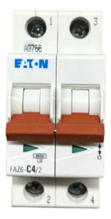 Disjuntor Bipolar Faz6-c4/2-sa 4a 6ka Eaton -