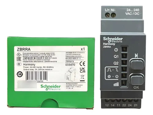Receptor Programável Wireless Zbrra Schneider 24-240vca/cc