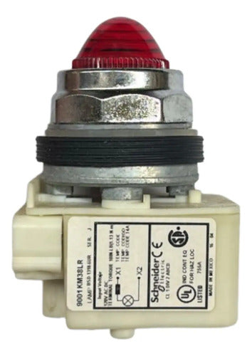 Sinaleiro 30mm Metálico 9001kp38lrr9 Vermelho Schneider
