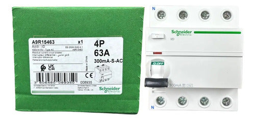 Interruptor Diferencial 4p 63a 300ma-s Cl A9r15463 Schneider