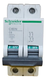 Disjuntor C60n C6 2x6a 24335 Schneider