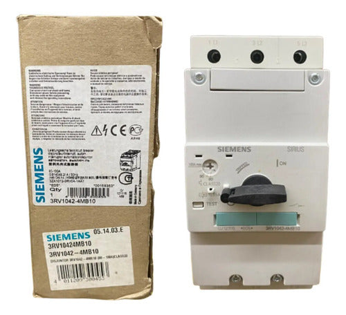 Disjuntor Motor Sirius 80...100a 3rv1042-4mb10 Siemens Não Informado