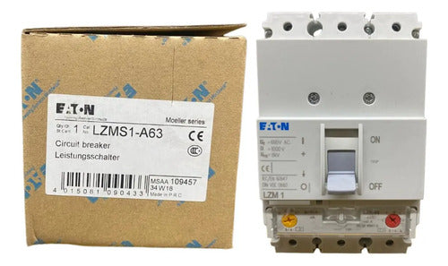 Disjuntor Tripolar 63a Lzms1-a63 Eaton