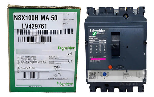 Disjuntor Compact 3p 50a Nsx100h- Ma50 Lv429761 Schneider