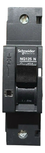 Disjuntor Unipolar Ng125n Curva C 10a 18610 Schneider 230 50/60 Hz