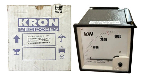 Wattimetro Ew96 Esq. 19 4000/5a 480/115v Trmv 2436kw Kron 440/115v
