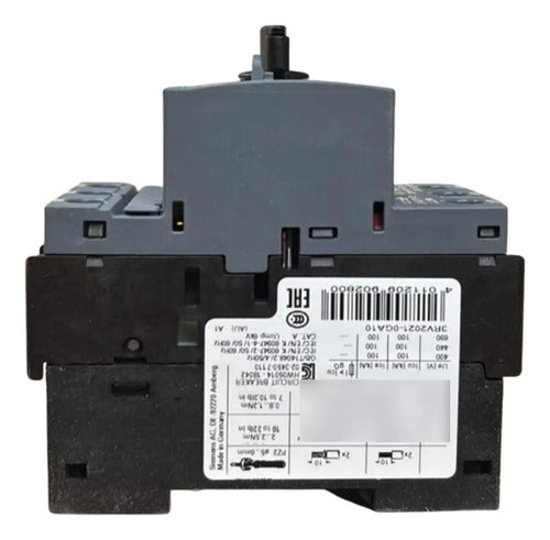 Disjuntor Motor 3rv1021-0ga10 0,45-0,63a Siemens  Não Informado 50/60hz