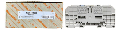 Kit Com 2 Bornes Wff 70/ah 1029400000 Com Tampa Weidmueller