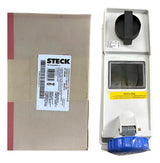 Tomada Sob Ss3006b S3006b 16a 200/250v 6h 2p+t Azul Bq Steck Azul