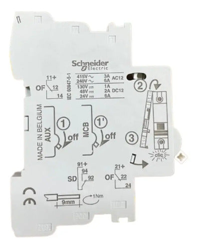 Contato Auxiliar 26929 380/ 415v 6a Schneider 415v
