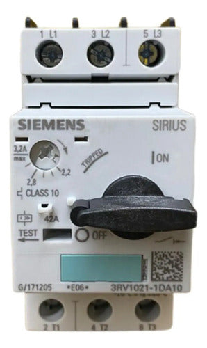 Disjuntor Motor Rv1021-1da10 2,2-3,2a Siemens