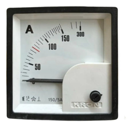 Amperímetro Fm72pc 150/300/5a Travamento Em 75a Ip54 Kron