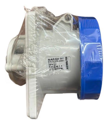Tomada Embutir N4549 63a 3p+t 220/240v Azul 9h Ip67 Steck Azul