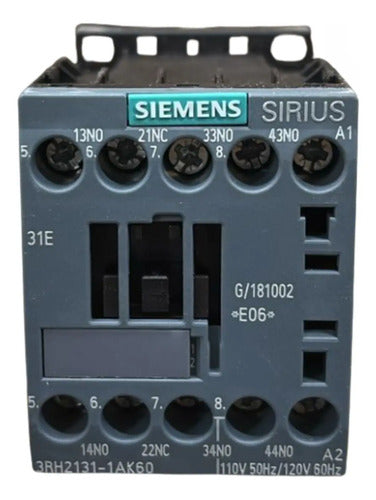 Contator Auxiliar 120v 3na + 1nf 3rh2131-1ak60 Siemens 120v