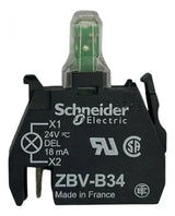 Bloco De Contato Luminoso Led Verde Zbvb34 Schneider