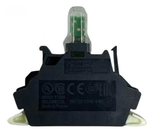 Bloco De Contato Luminoso, Led, Vermelho, Zbvm45 Schneider Vermelho 230 V