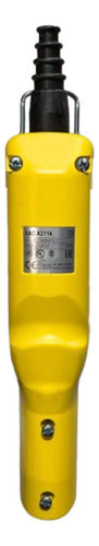 Botoeira Pendente 2 Botões + 1 Emergência Xaca2114 Schneider Amarelo