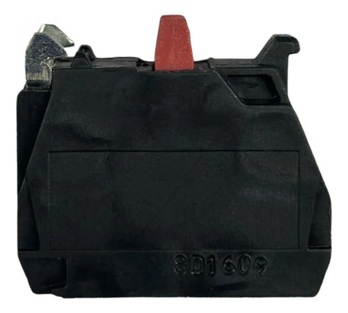 Kit Com 4 Peças: Bloco De Contato 1nf Zbe102n Schneider Preto C/ Vermelho 1nf
