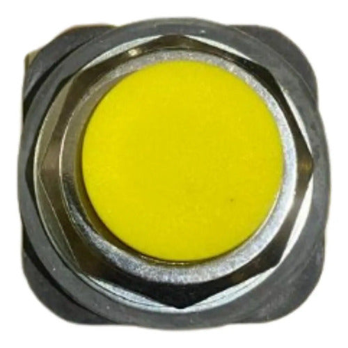 Botão 30mm Zb3bl5 Amarelo Telemecanique Amarelo -
