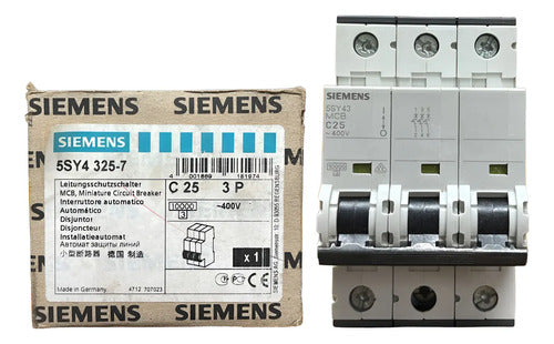 Disjuntor 3p C25 5sy4325-7 Siemens