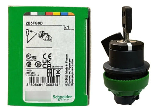 Cabeçote Para Chave Comutadora Faceada Zb5fg6d Schneider Preto 0