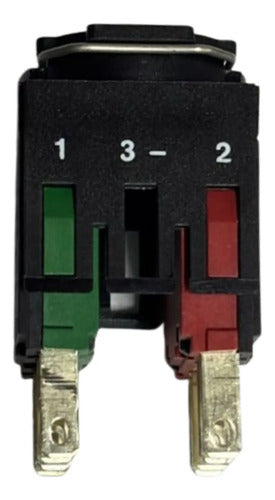 Botão 16mm Plástico Vermelho 1na+1nf Xb6aa45b Schneider 0