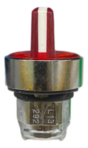 Cabecote Para Chave Seletora 22mm Vm Zb4bk1543 Schneider Vermelho 0