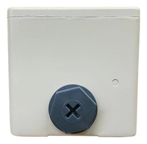 Botoeira Metalica Vazia 30mm 1 Furo Cinza Xapg1601 Schneider Cinza