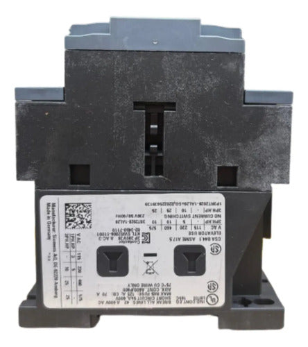 Contator Tripolar 230v 3rt2028-1al20 Siemens 230v