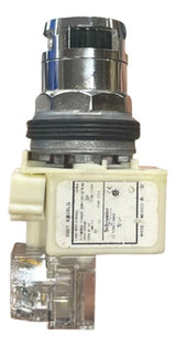 Botão 30mm Metálico 120v Led Verde 9001k3l38lggh13 Schneider Verde 120vca