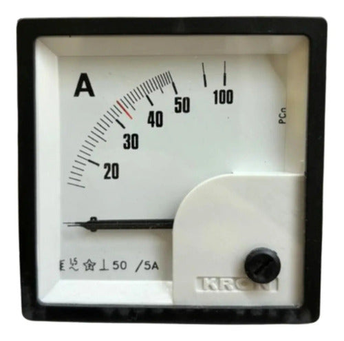 Amperimetro Fm72pc 72x72mm 50/100/5a Travamento Em 33a Kron