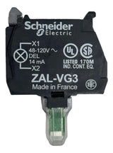 Bloco De Contato Luminoso Led Verde 120vca Zalvg3 Schneider Verde 127v