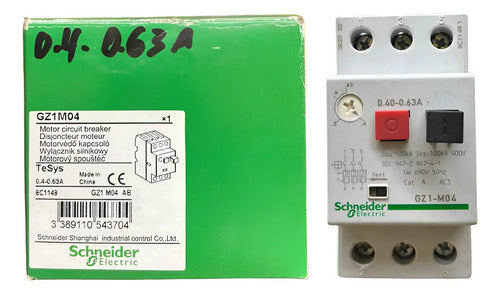 Disjuntor Termomagnético 0,4-0,63a Gz1m04 Schneider 690v 50 60 Hz