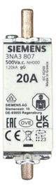 Fusível Nh000 Retardado 35a 500v 3na3814 Siemens 500v